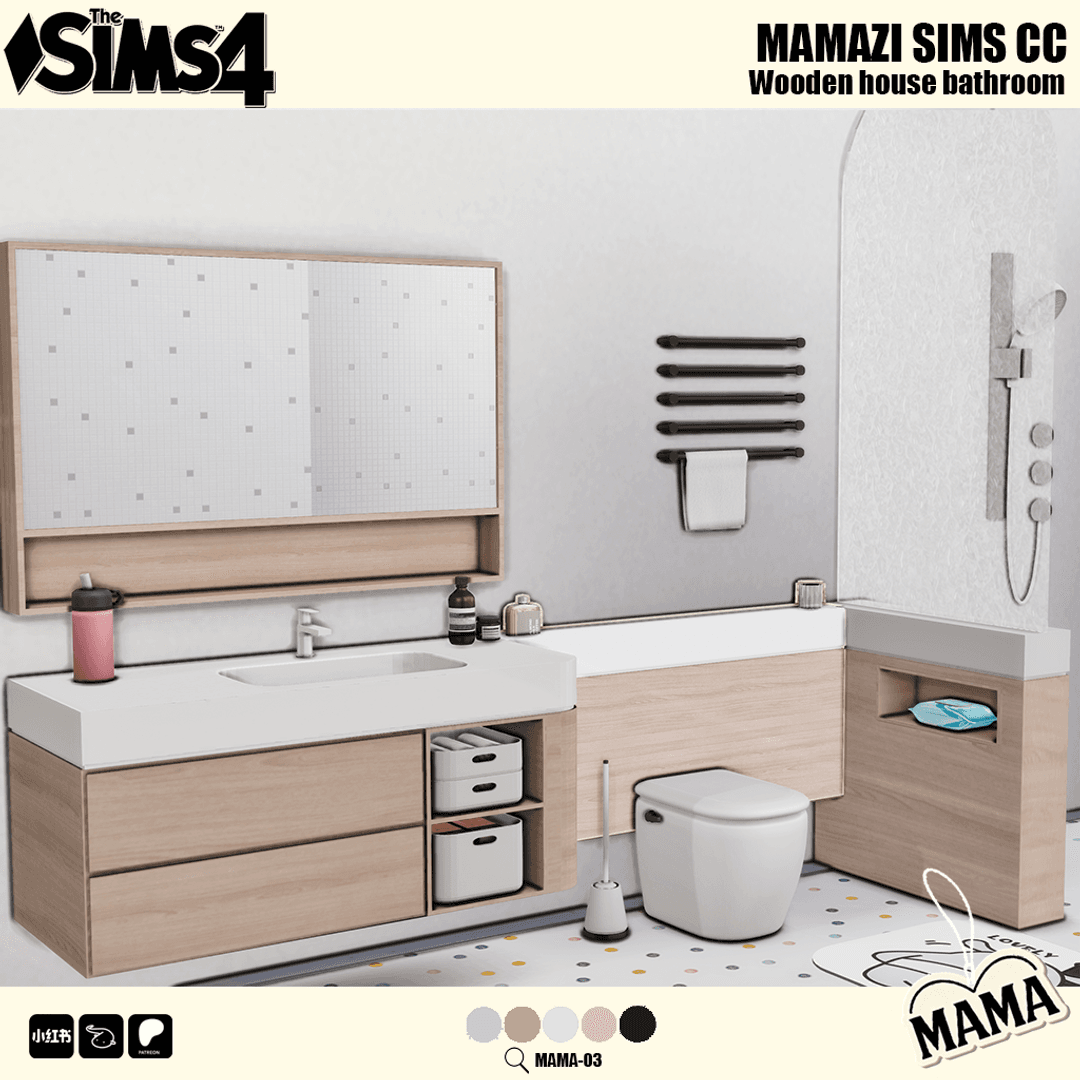 Галерея мода Набор для ванной Wooden Bathroom Furniture #1